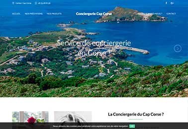 Site web Conciergerie du Cap Corse