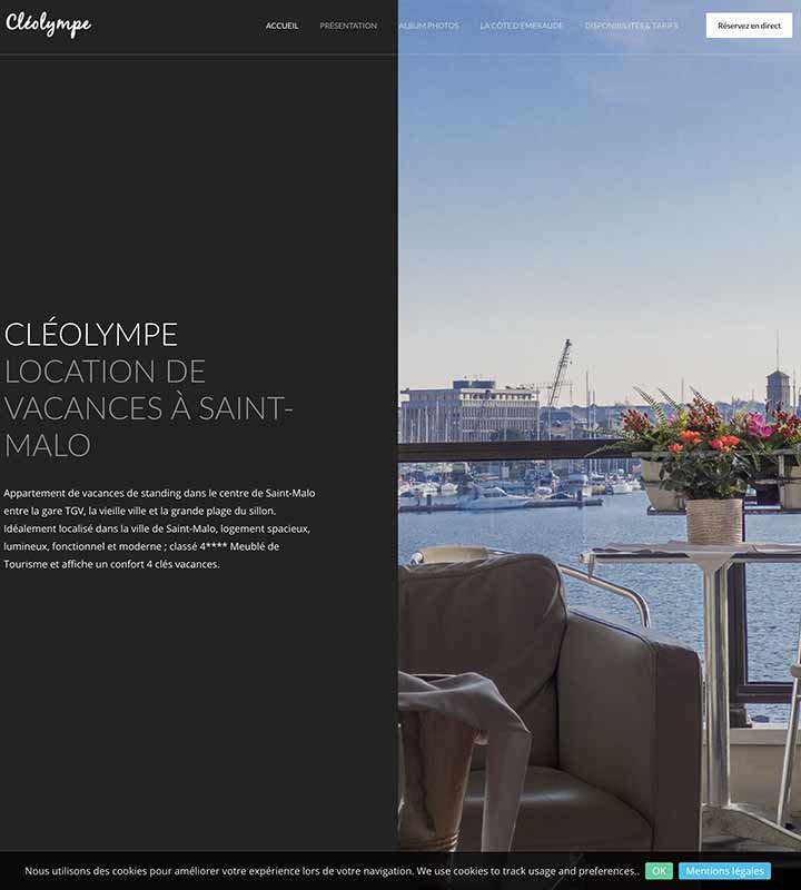 Création site internet de location à Saint-Malo